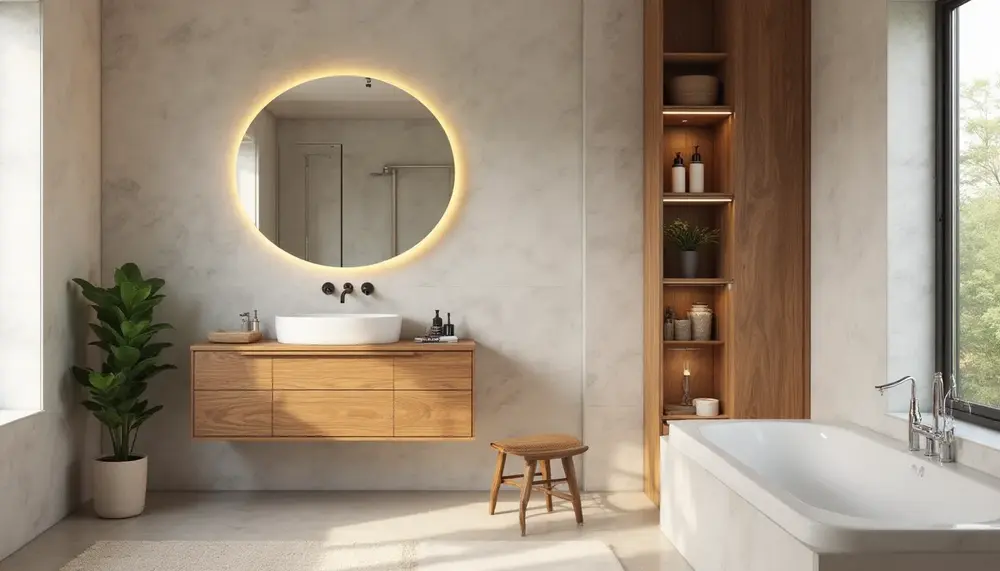 Badezimmer renovieren mit Holz: Natur und Eleganz kombinieren