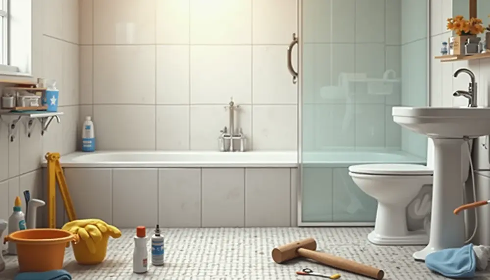 Badezimmer renovieren: Wie man Asbest sicher entfernt