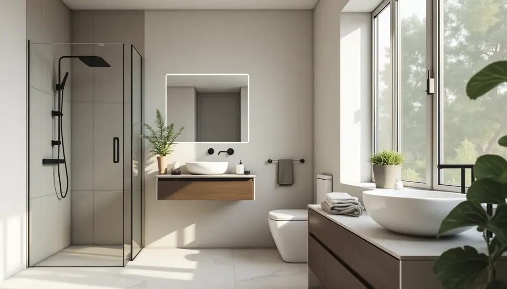 So können Sie das Badezimmer mieterfreundlich renovieren und trotzdem modern gestalten